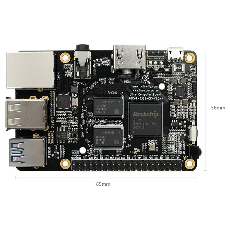 RK3328 SOC sulautettu kortti